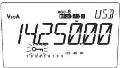 ALINCO DX-SR8E - Verriegelung.der.Tasten - 1