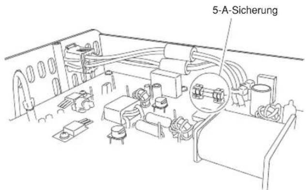 ALINCO DX-SR8E - Sicherung im Inneren des Transceivers - 1