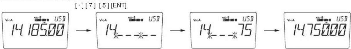 ALINCO DX-SR8E - Direkte.Frequenzeingabe.über.das.Tastenfeld - 5