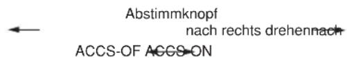 ALINCO DX-SR8E - Menü 02. Speicherfrequenz-Abstimmung - 1