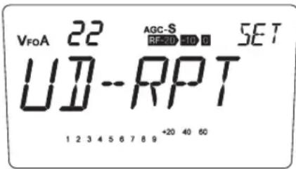 ALINCO DX-SR8E - Menü 22. Funktion der [UP/DOWN]-Tasten - 1