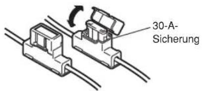 ALINCO DX-SR8E - Sicherungen im Stromversorgungskabel - 1