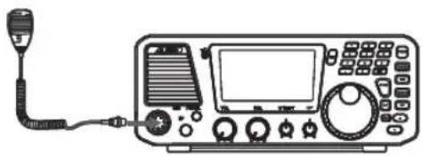 ALINCO DX-SR8E - Anschluss.des.Mikrofons - 1