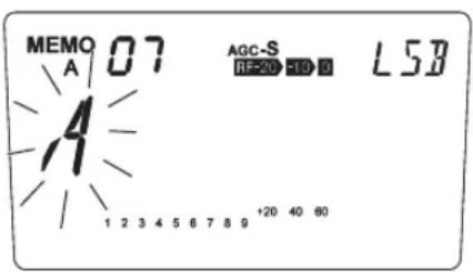 ALINCO DX-SR8E - Alphanumerische Benennung der Speicherkanäle - 1