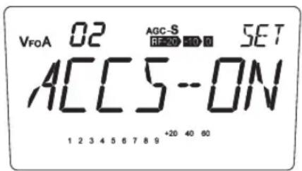 ALINCO DX-SR8E - Menü 02. Speicherfrequenz-Abstimmung - 2