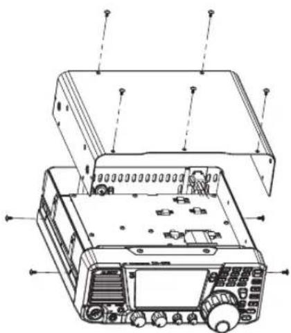 ALINCO DX-SR8E - Abnehmen der Gehäuseschalen - 1