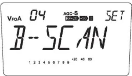ALINCO DX-SR8E - Menü 04. Suchlaufvariante - 1