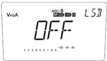 ALINCO DX-SR8E - OFF-BAND-Anzeige - 1