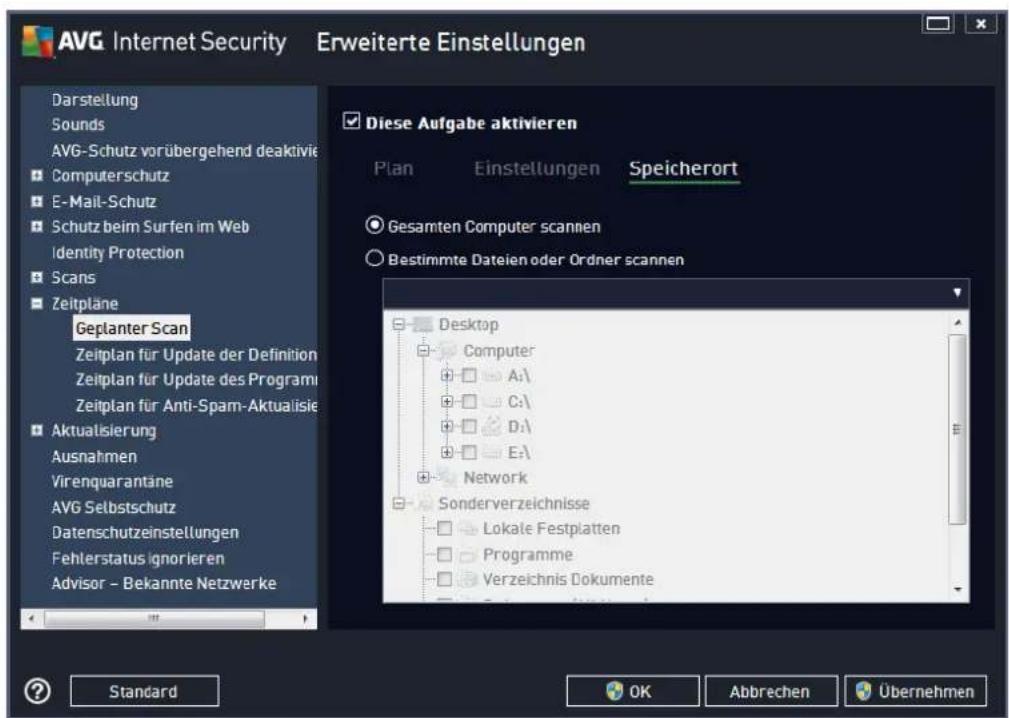 AVG Ultimate 2014 - Optionen für das Herunterfahren des Computers - 1