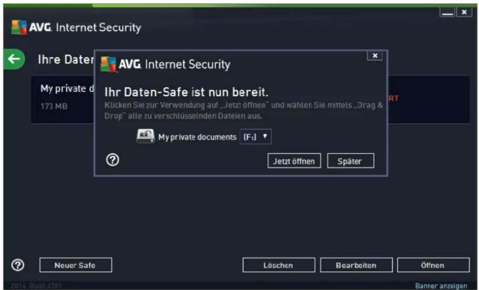 AVG Ultimate 2014 - So verwenden Sie Ihren Daten-Safe - 1