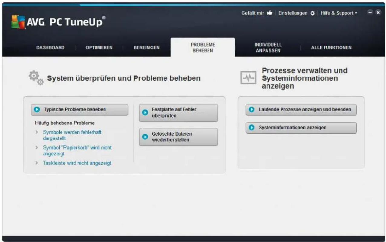 AVG Ultimate 2014 - Probleme beheben - 1