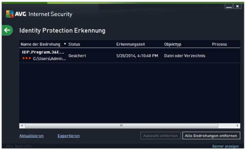 AVG Ultimate 2014 - Identity Protection – Ergebnisse - 1