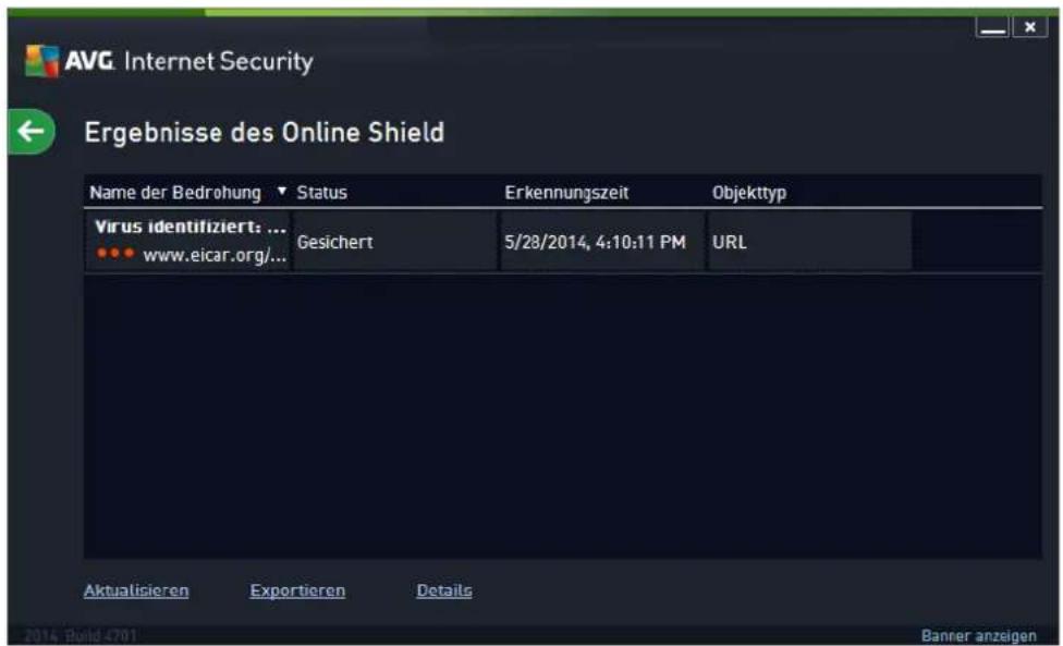 AVG Ultimate 2014 - Online Shield – Ergebnisse - 2