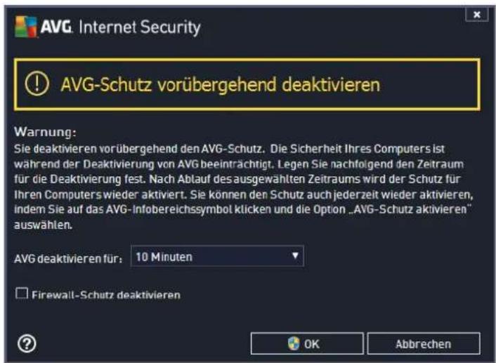 AVG Ultimate 2014 - So deaktivieren Sie den AVG-Schutz - 1