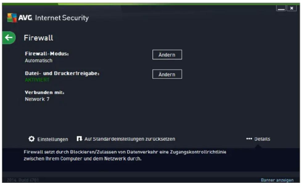 AVG Ultimate 2014 - AVG Firewall ist nicht für Serverplattformen vorgesehen! - 1