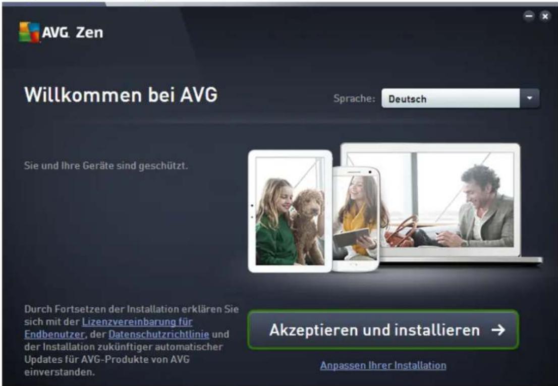 AVG Ultimate 2014 - Begrüßungsdialog - 1