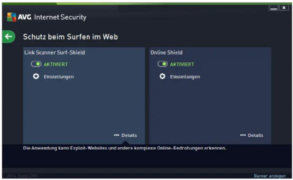 AVG Ultimate 2014 - Schutz beim Surfen im Web - 1