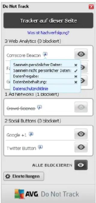 AVG Protection 2014 - Informationen zu Tracking-Prozessen - 1