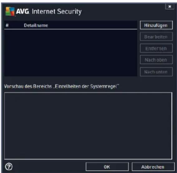 AVG Protection 2014 - Benutzerdefinierte Systemregeln - 1