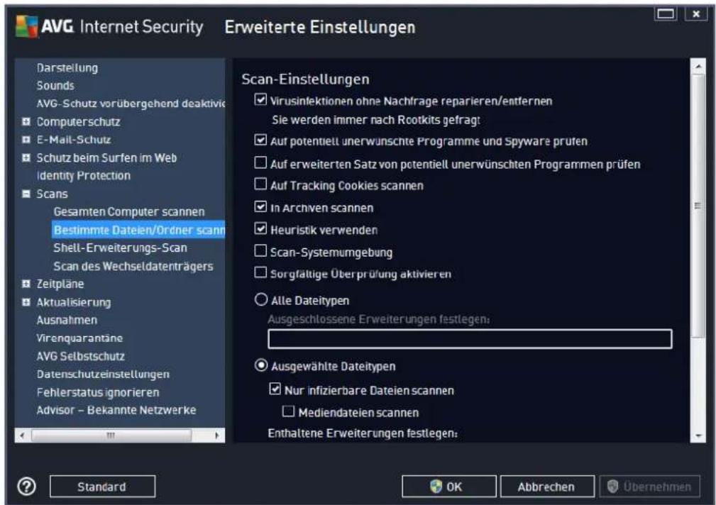 AVG Protection 2014 - Zusätzliche Scan-Berichte einstellen ... - 2