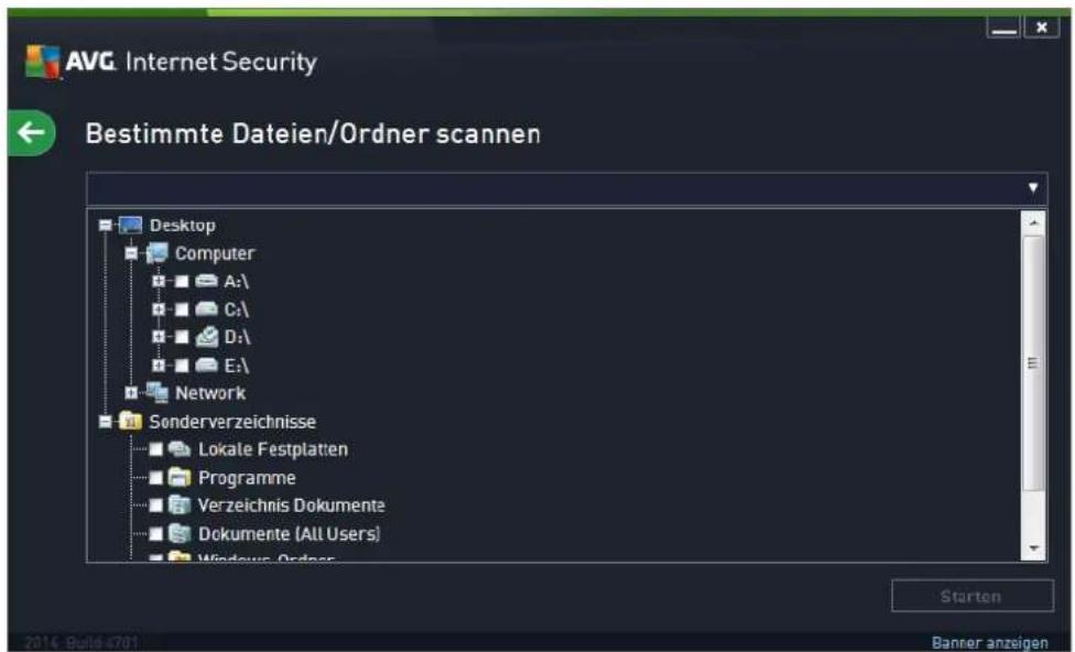 AVG Protection 2014 - Start von Scans - 1