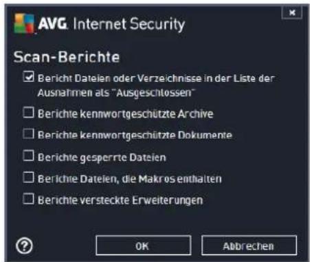AVG Protection 2014 - Zusätzliche Scan-Berichte einstellen ... - 1