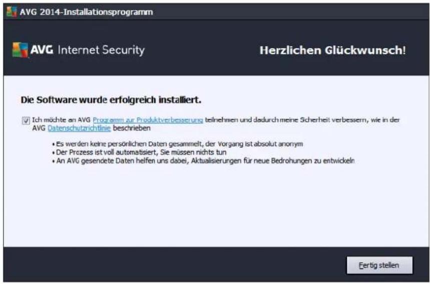 AVG Protection 2014 - Herzlichen Glückwunsch! - 1