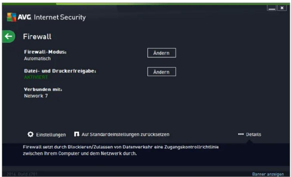 AVG Protection 2014 - AVG Firewall ist nicht für Serverplattformen vorgesehen! - 1