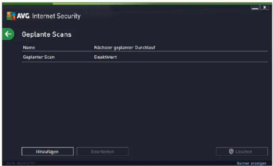 AVG Protection 2014 - Scans planen - 1