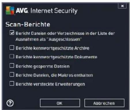 AVG Protection 2014 - Zusätzliche Scan-Berichte einstellen - 1