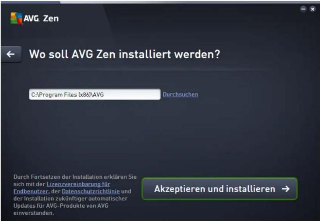 AVG Protection 2014 - Zielverzeichnis - 1