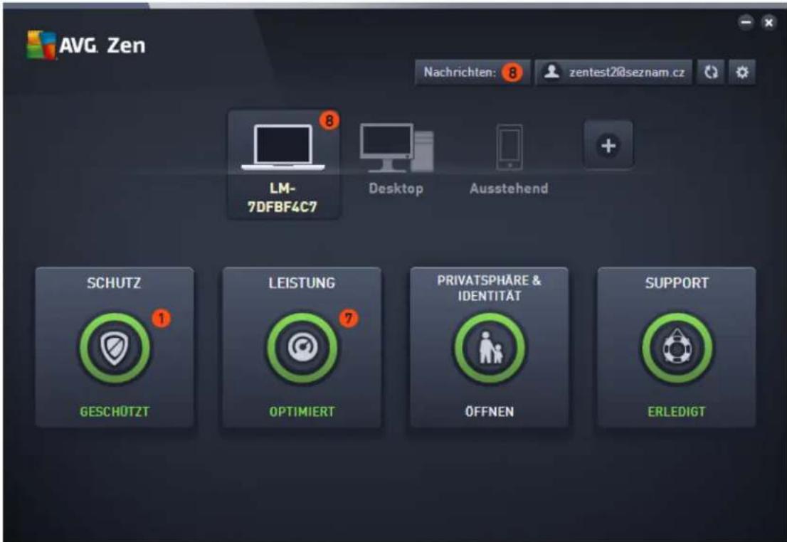 AVG Performance 2014 - Zen Benutzeroberfläche - 1