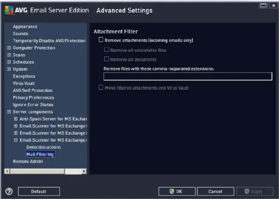 AVG Email Server Edition 2014 - Mail Filtering - 1