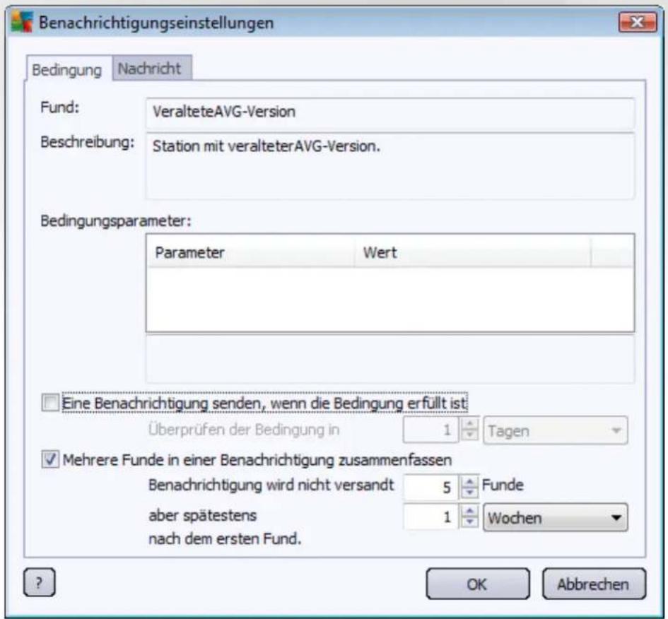 AVG AntiVirus Business Edition 2014 - Registerkarte „Bedingung“ - 1