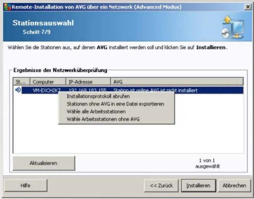 AVG AntiVirus Business Edition 2014 - Importieren von Stationen aus einer Datei - 1