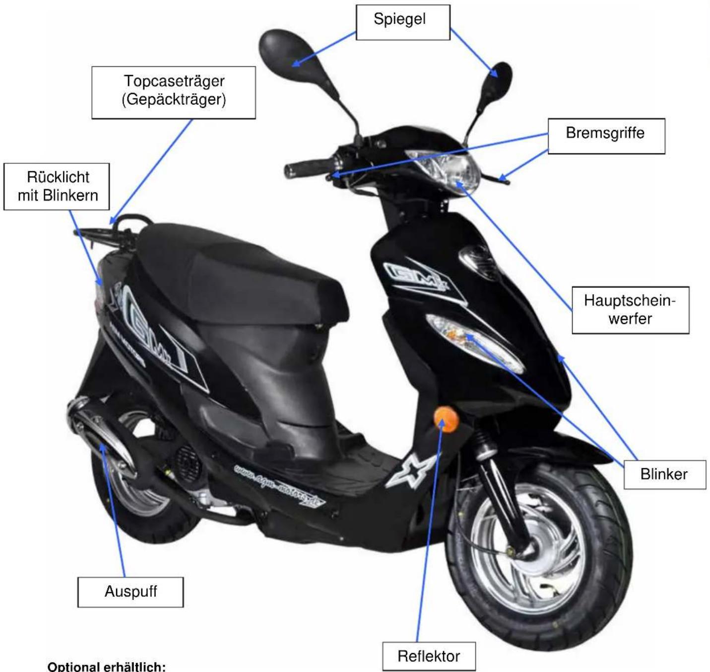 AGM Mofa - Detailbilder GMX 450 Sport (Mokick und Mofa) - 2