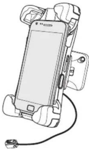 Bury ChargingCradle - Smartphone aus dem Handyhalter BURY ChargingCradle Universal herausnehmen. - 2
