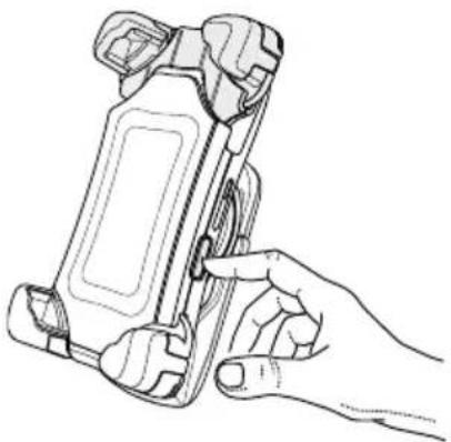 Bury ActiveCradle Universal - Smartphone in den Handyhalter BURY ActiveCradle universal NEW einlegen. - 1