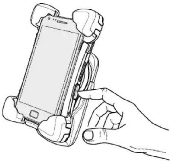 Bury ActiveCradle Universal - Smartphone in den Handyhalter BURY ActiveCradle universal NEW einlegen. - 4