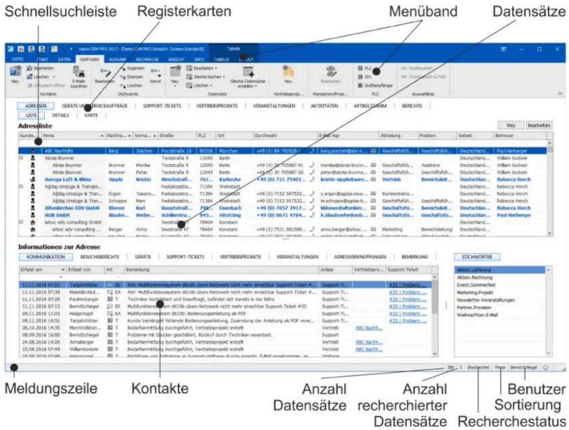 COBRA CRM PRO 2017 - Die Adresstabelle (Adressverzeichnis) - 1