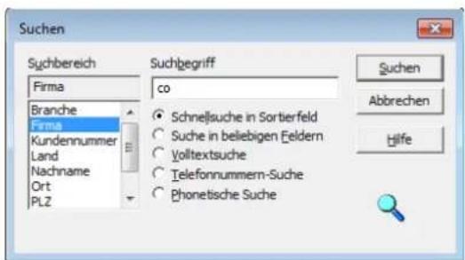 COBRA Adress PLUS 2017 - Adresse suchen - 1