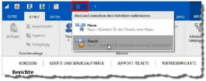 COBRA Adress PLUS 2017 - Optimierte Darstellung für Touchscreens - 2