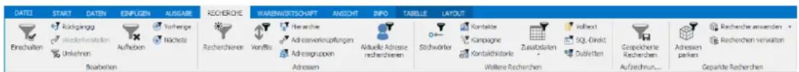 COBRA Adress PLUS 2017 - Recherchieren - 1