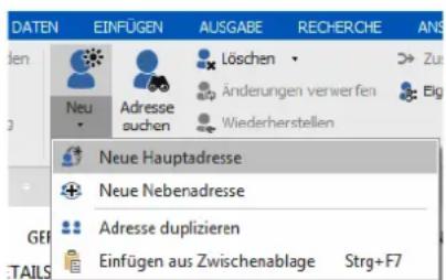 COBRA Adress PLUS 2017 - Eine neue Adresse erfassen - 1
