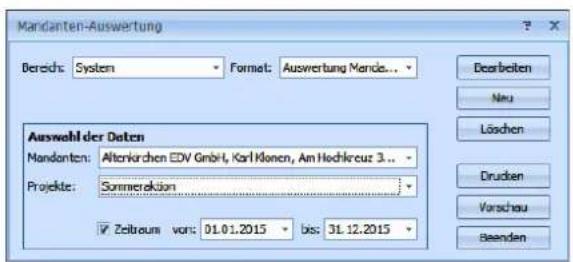 COBRA Adress PLUS 2017 - Auswertungen - 2
