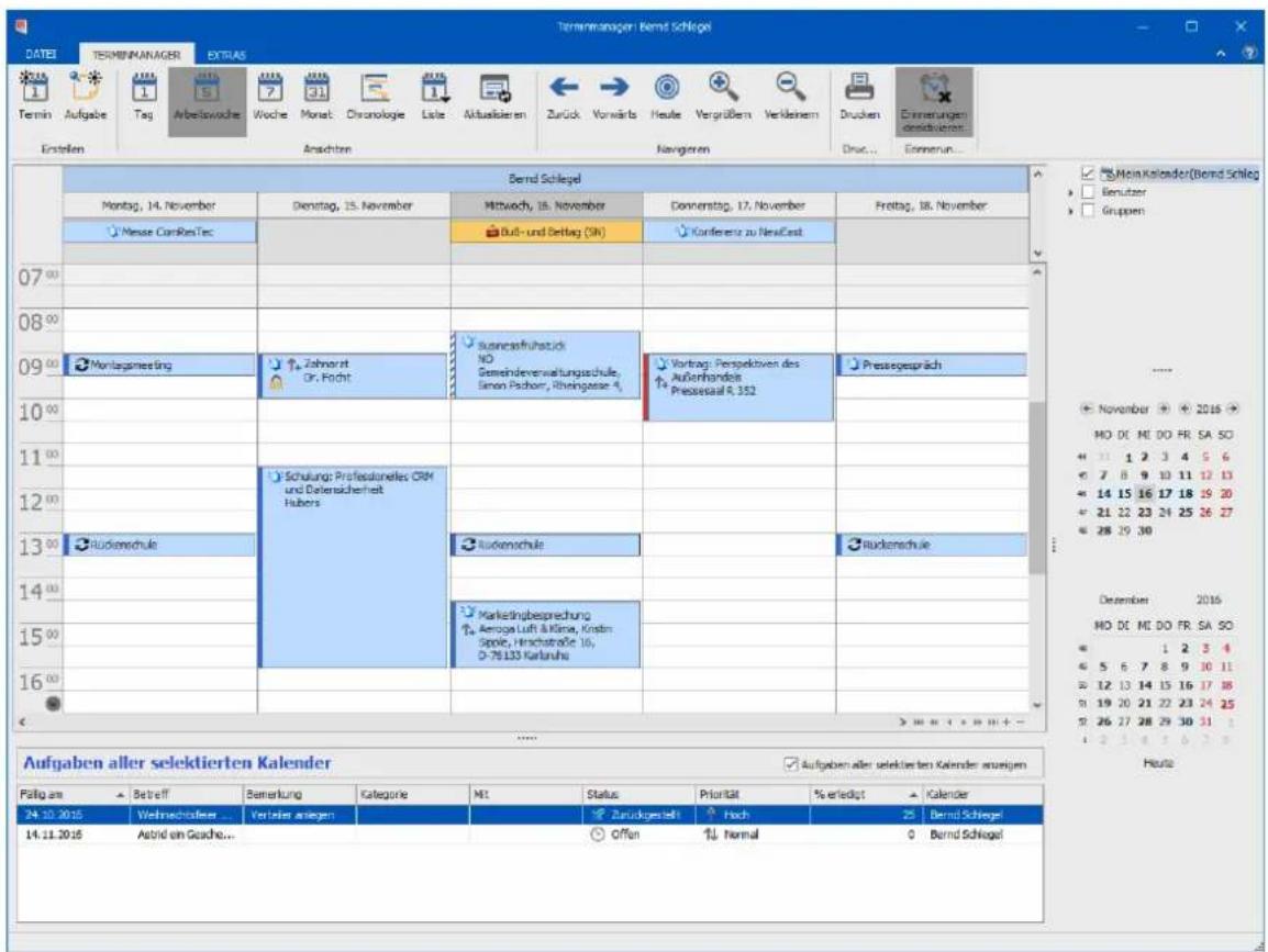 COBRA Adress PLUS 2017 - Termine planen - 1