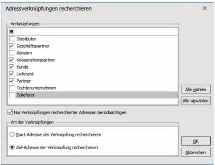 COBRA Adress PLUS 2017 - Adressverknüpfungen recherchieren - 1