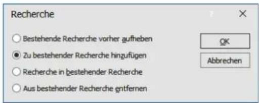 COBRA Adress PLUS 2017 - Nur Verknüpfungen recherchierter Adressen berücksichtigen - 1