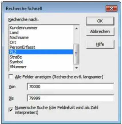 COBRA Adress PLUS 2017 - Schnelle Recherche - 1