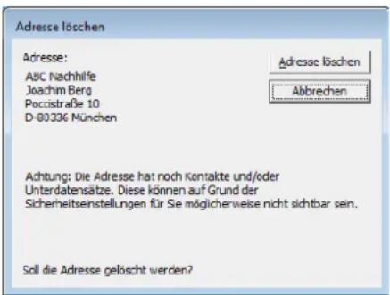 COBRA Adress PLUS 2017 - Adresse löschen - 1
